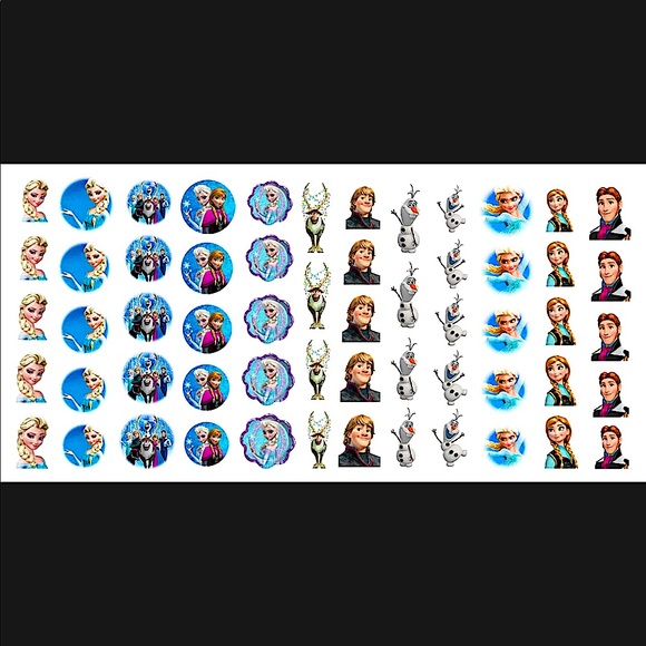 💌BO/GO$6 Frozen Elsa Nail Water Transfer Decals - Picture 2 of 4